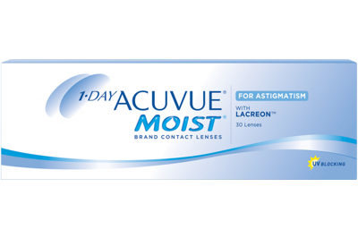 Acuvue 1-DAY ACUVUE MOIST for ASTIGMATISM 30-pack: -1.50, -1.25, 170