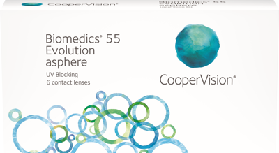 Biomedics 55 evolution (6 linser): -4.50, 8.6