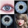 (Taylor Blue Gray) NEW'C Fashion Lenses Blue Contact Lenses