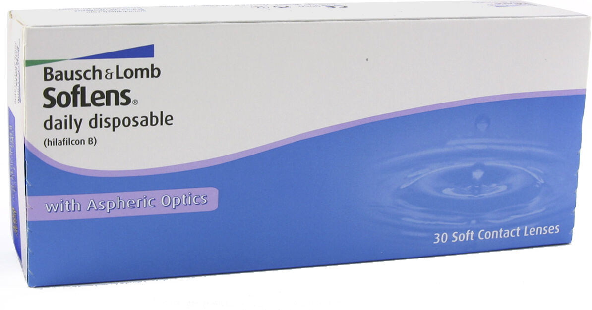 Bausch & Lomb Soflens Daily Disposable (30 Contact Lenses), Bausch & Lomb Daily Disposables, Hilafilcon B