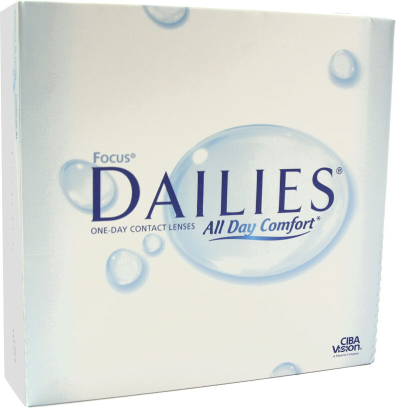 Alcon Focus Dailies All Day Comfort (90 Contact Lenses), CIBA Vision/Alcon, Daily Disposable, Nelfilcon A