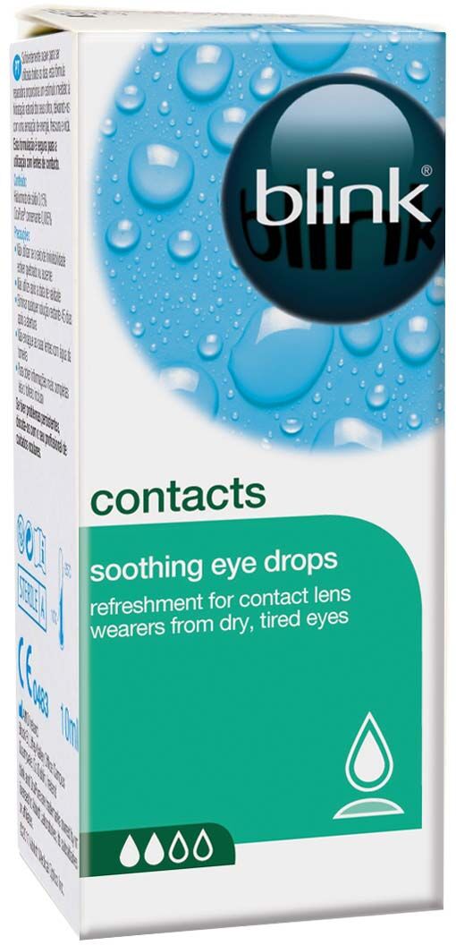 AMO Blink Contacts Eye Drops (10ml), Suitable for Use with Contact Lenses