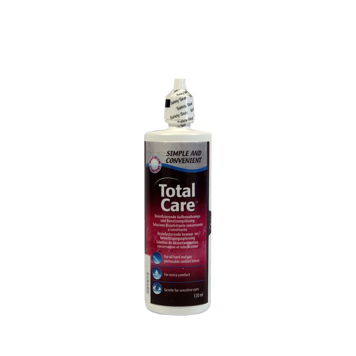 AMO Total Care Disinfecting, Storing and Wetting Solution (120ml), Use With Hard And Gas Permeable Lenses Only