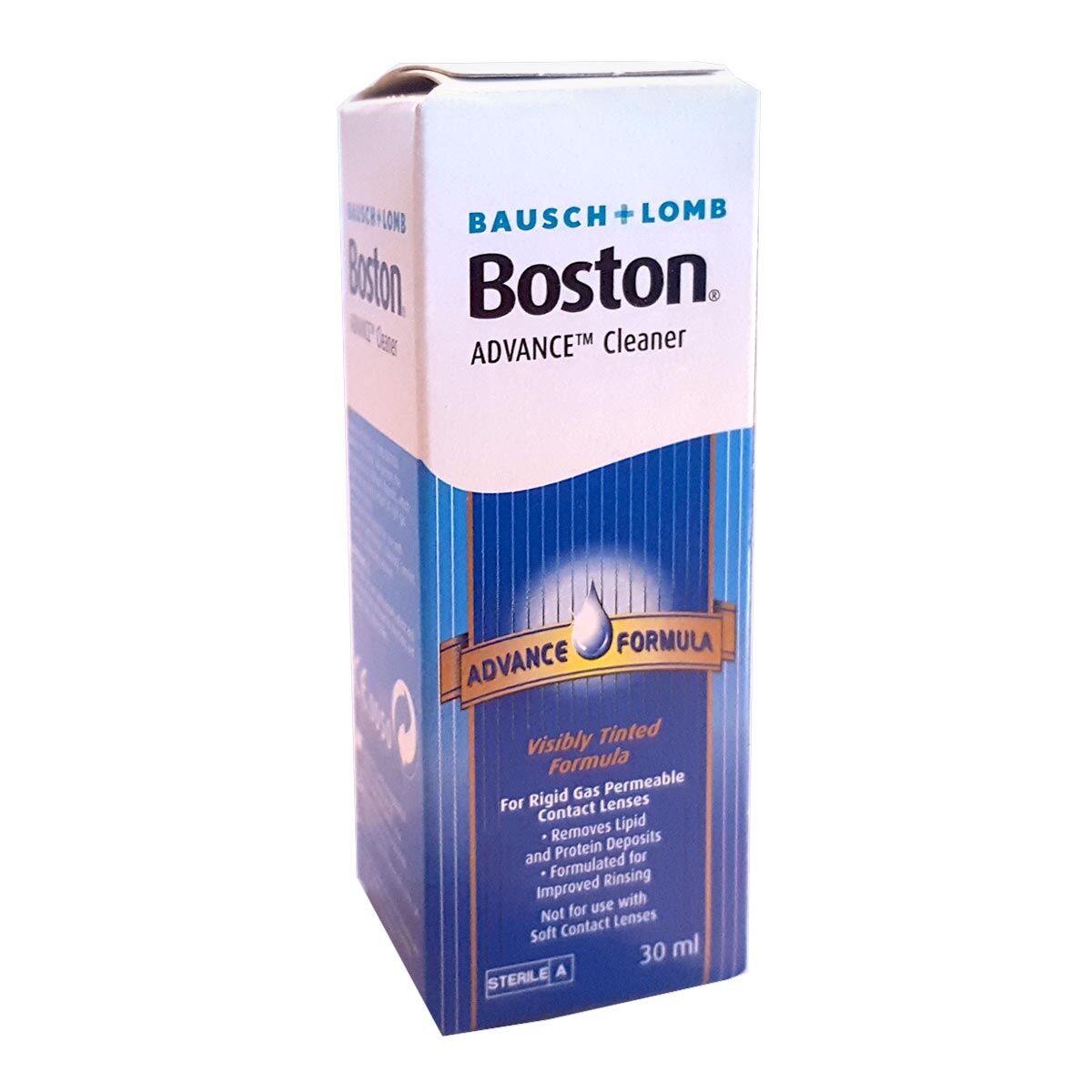 Bausch & Lomb Boston Cleaner (30ml), Contact Lens Solution, For Use With Hard & Gas Permeable Lenses, Includes Case