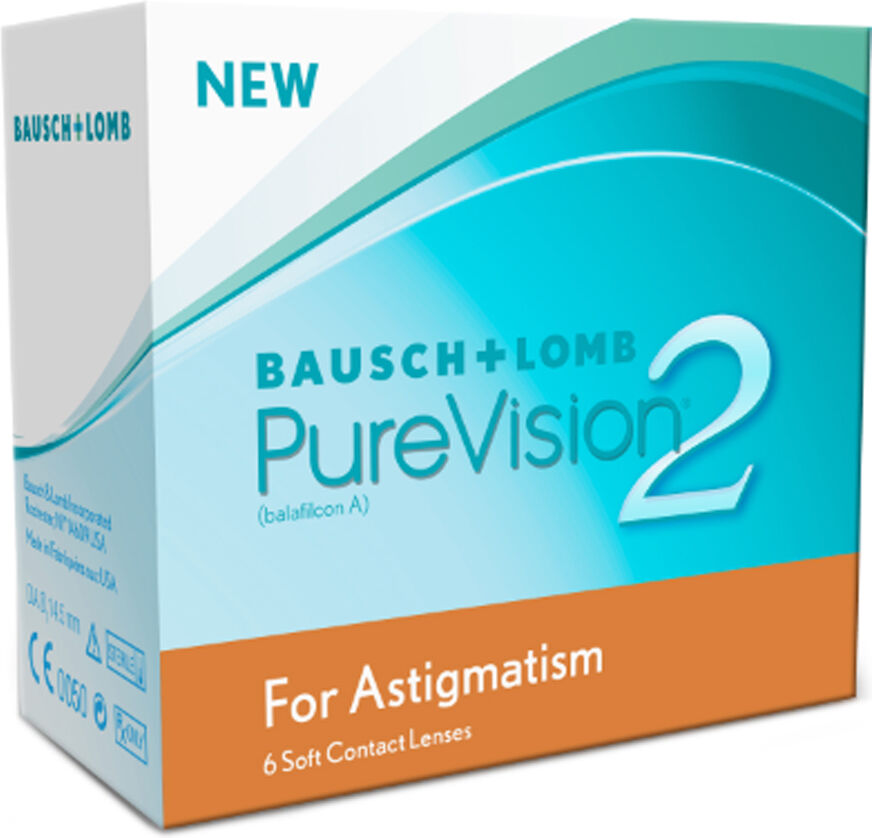 Bausch & Lomb Purevision 2 HD for Astigmatism (6 Contact Lenses), Bausch & Lomb, Monthly Toric Lenses, Balafilcon A