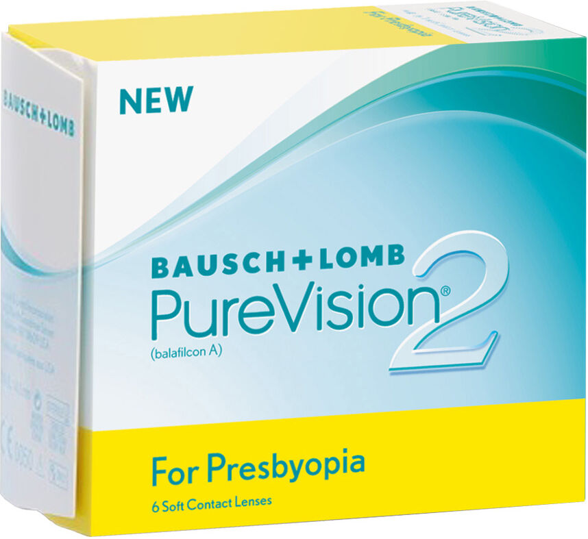 Bausch & Lomb Purevision 2 for Presbyopia (6 Contact Lenses), Bausch & Lomb, Monthly Disposables, Silicone Hydrogel