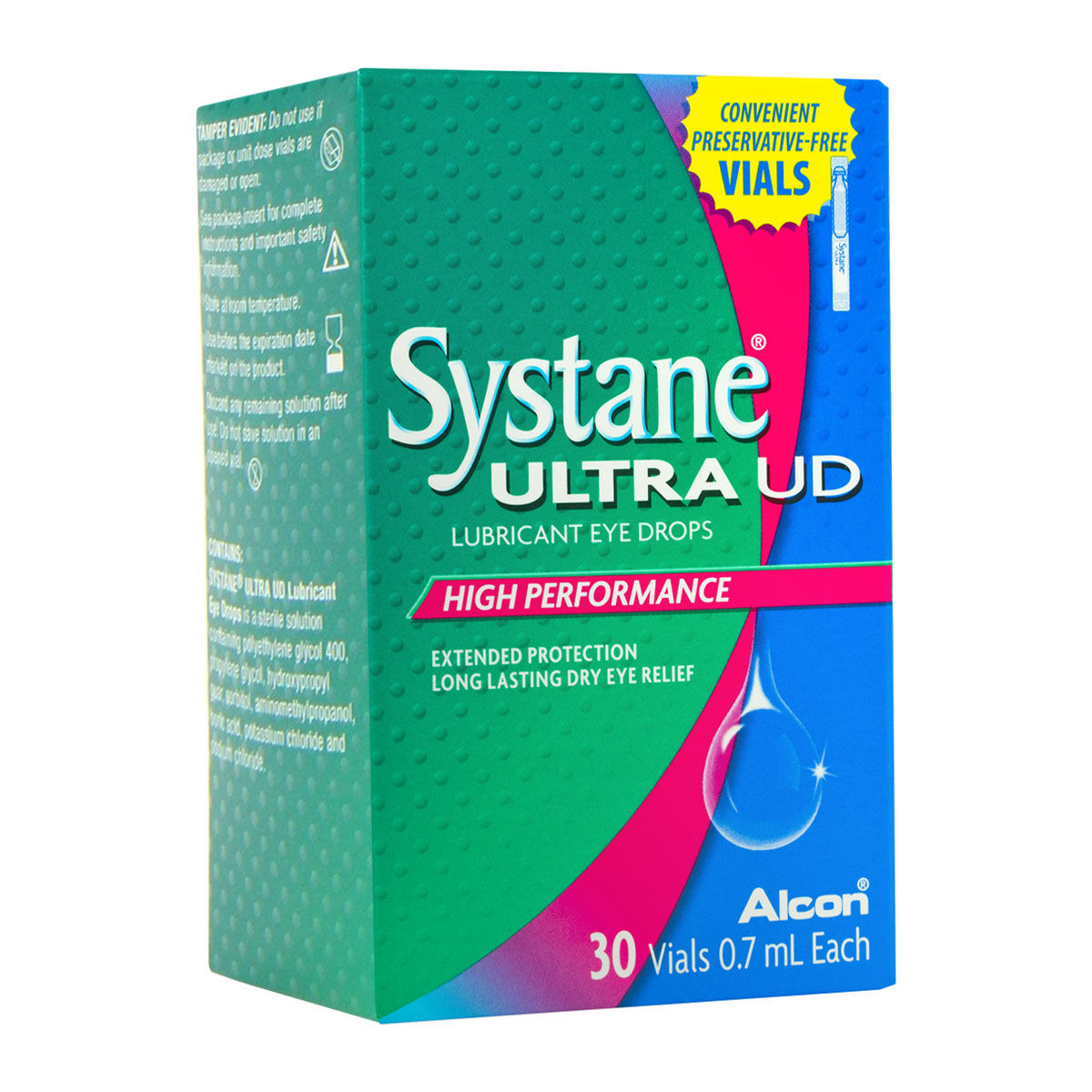 Alcon Systane Ultra Eye Drops - Vials  (30 x 0.7ml), For Use With Soft Contact Lenses