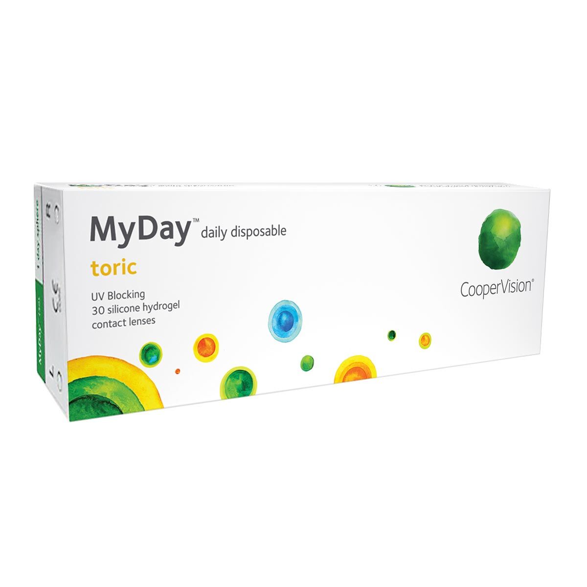 CooperVision MyDay Toric Daily Disposables (30 Contact Lenses), CooperVision, Silicone Hydrogel, Stenfilcon A