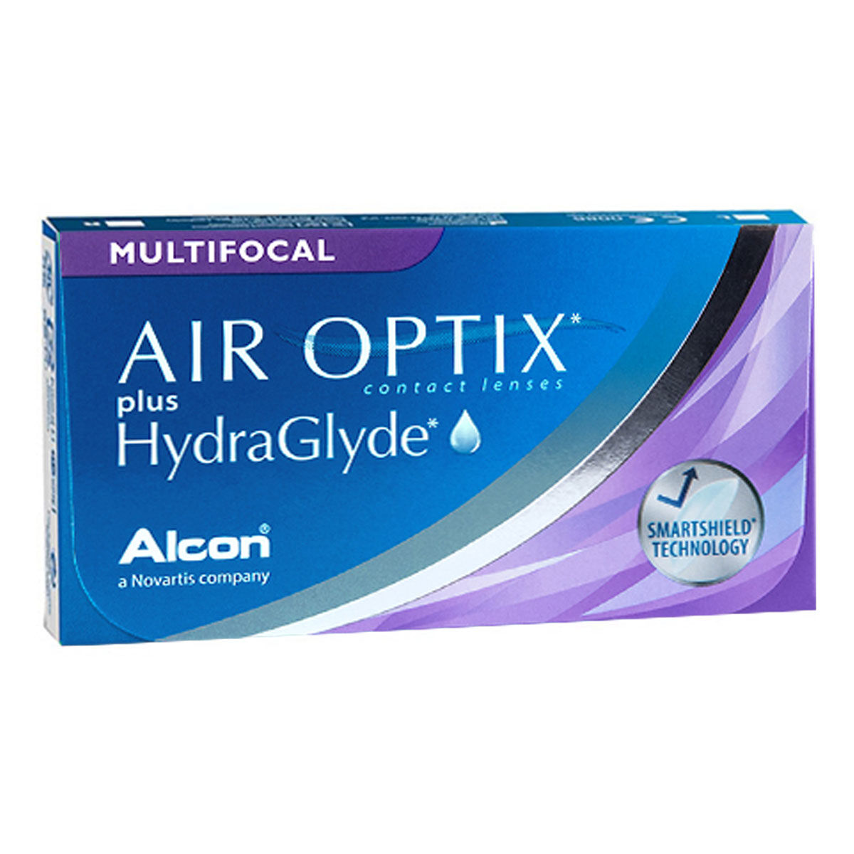 Alcon Air Optix plus HydraGlyde Multifocal (3 Contact Lenses), Alcon, Multi-Focal Monthly Disposables, Lotrafilcon B