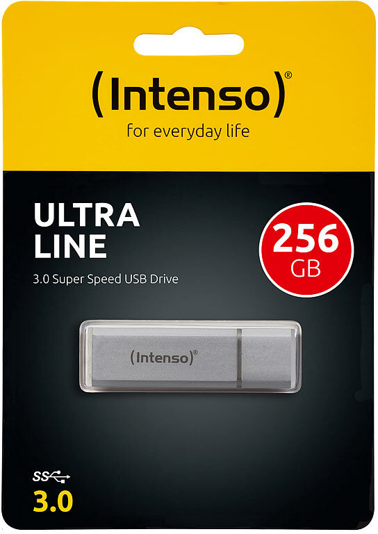 Intenso Ultra Line USB-3.0-Speicherstick mit 256 GB, silber