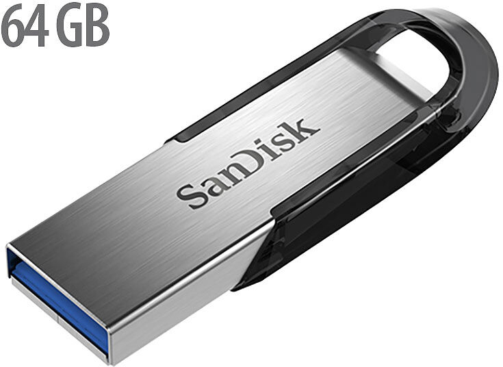 SanDisk Ultra Flair USB-3.0-Flash-Laufwerk, 64 GB (SDCZ73-064G-G46 )