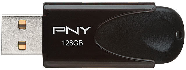 PNY 128 GB USB-2.0-Speicherstick Attaché 4, schwarz