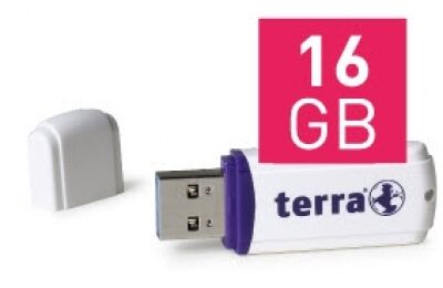 Wortmann AG Terra USThree - USB3-Stick Weiss - 16GB