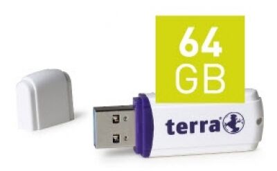 Wortmann AG Terra USThree - USB3-Stick Weiss - 64GB