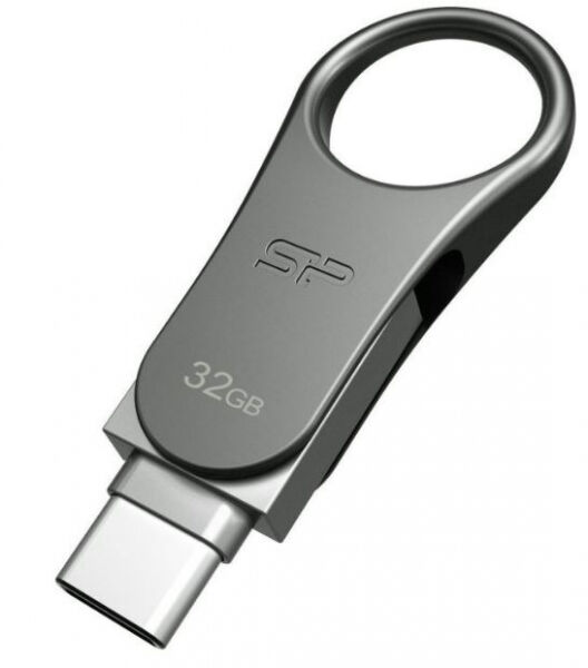 Silicon Power Mobile C80 USB3-Stick Silber - 64GB