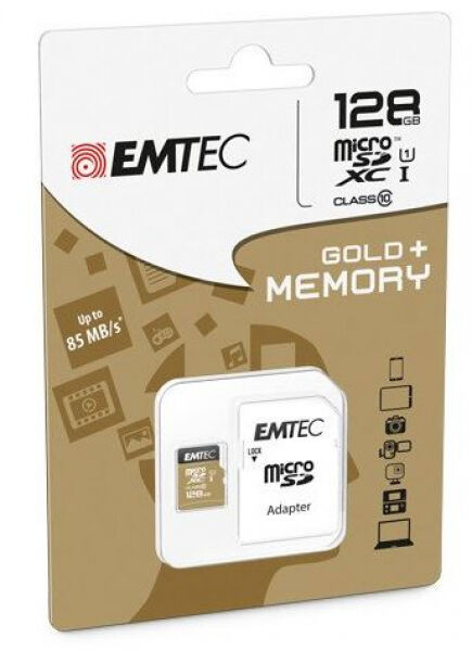 Emtec microSDXC-Card Class10 Gold+ UHS-I U1 - 128GB