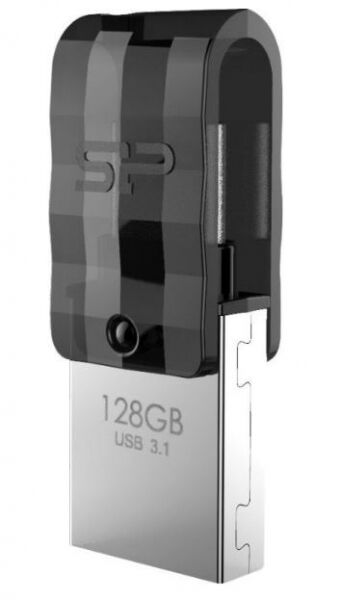 Silicon Power Mobile C31 - USB-C 3.0/USB-A 3.0 Stick Black - 128GB