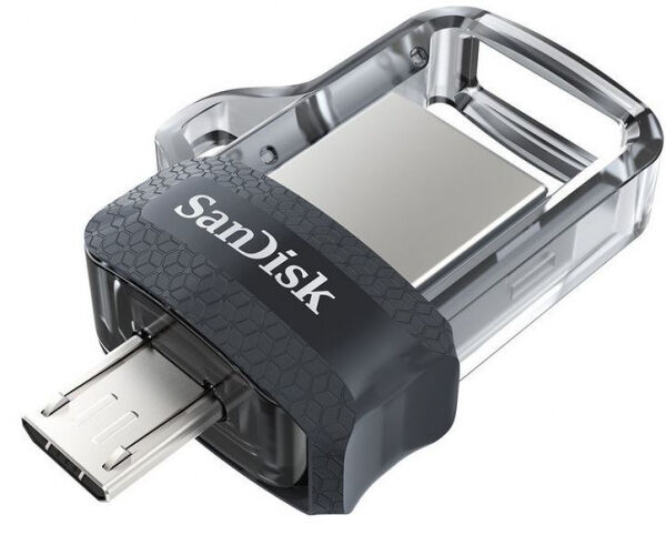 SanDisk Ultra Dual Drive USB-A 3.0/USB 2.0 Micro-B-Stick - 128GB