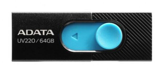 A-Data UV220 - USB3 Stick Schwarz/Blau - 64GB