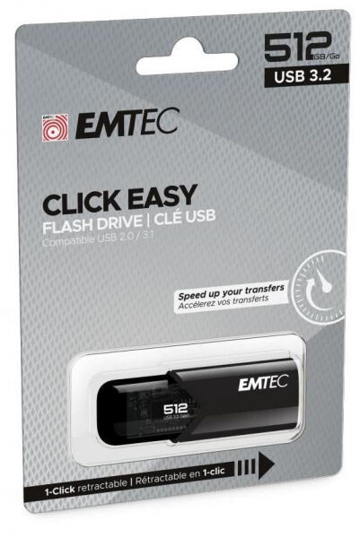 Emtec B110 Click Easy USB3.2 Gen1 Stick - 512GB