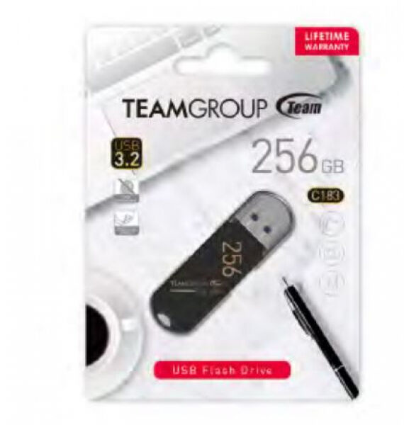 Team Group C183 - USB3-Stick Schwarz - 128GB