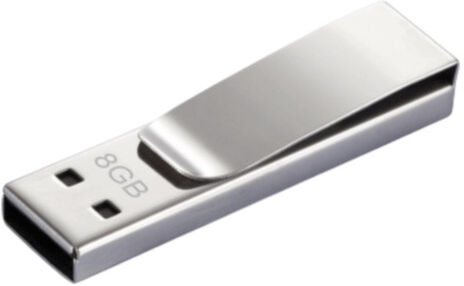 XD Xclusive USB Stick Tag 8 GB 4,5 x 1,2 cm Edelstahl silber