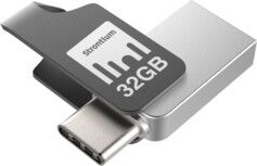 Strontium Clé USB Strontium Nitro Plus avec USB 3.1 + USB C OTG - 32 Go