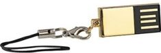 PConKey Clé USB 2.0 étanche super-slim ''Gold'' - 64 Go