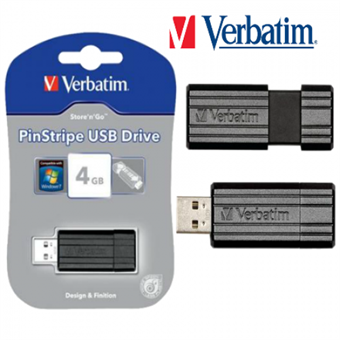 Verbatim Store n Go PinStripe USB Pen 4GB