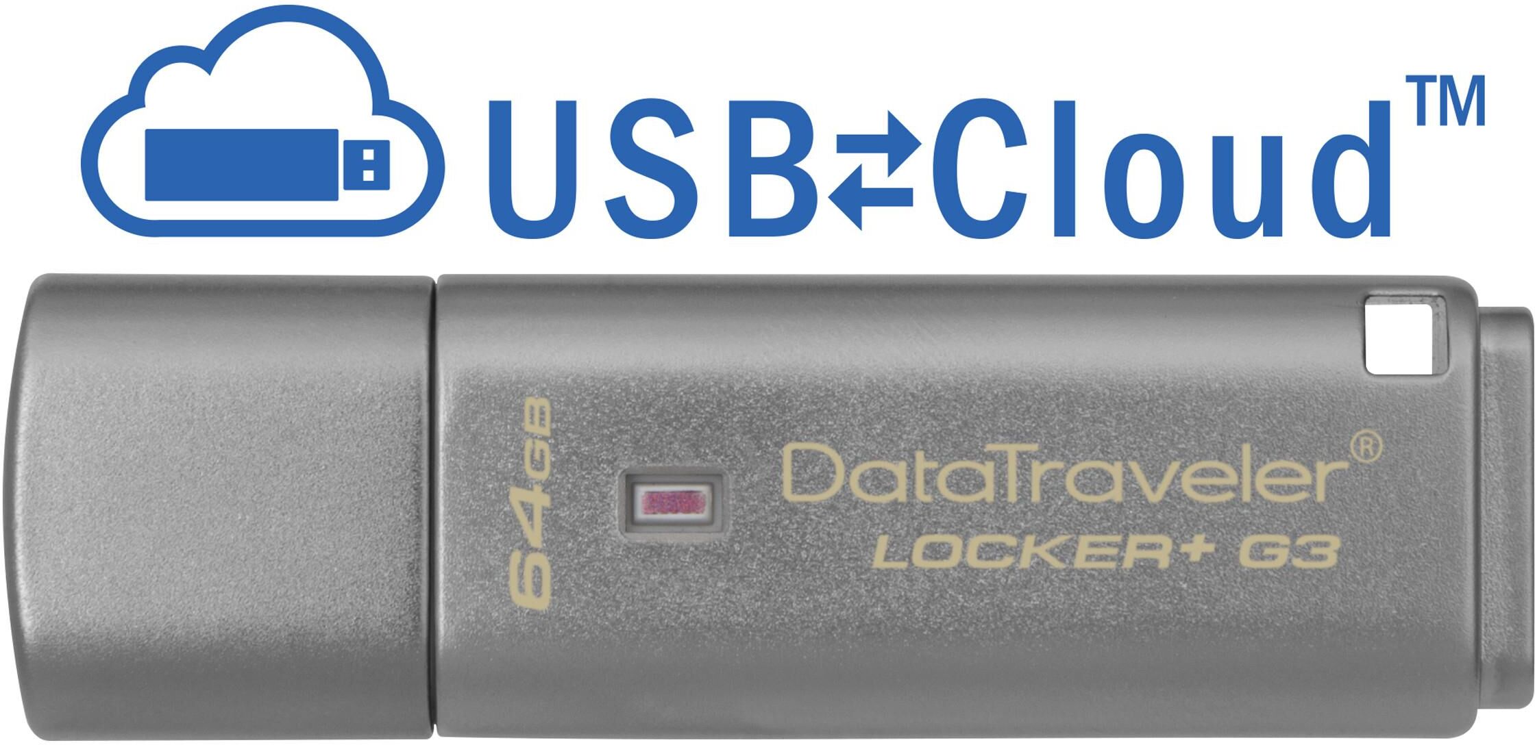 Kingston USB-minne KINGSTON Locker+ G3 64GB