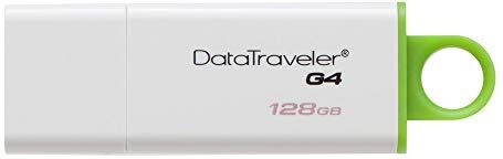 DTIG4/128GB Kingston DataTraveler G4 – DTIG4/128 GB USB 3.1 Gen 1/USB 3.0 flashminne, 128 GB, grön/vit