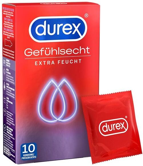 Durex Gefühlsecht Extra Feucht Kondome 10.0 st