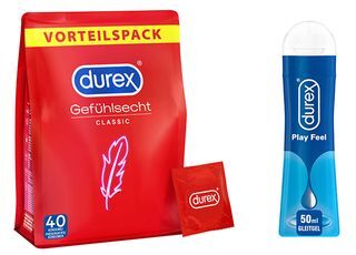 Reckitt Benckiser Deutschland GmbH Durex® Gefülsecht hauchzarte Kondome + Durex® play Feel 1 St Set