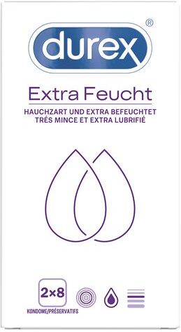 Reckitt Benckiser Deutschland GmbH Durex® Extra Feucht Kondome 2X8 St Kondome