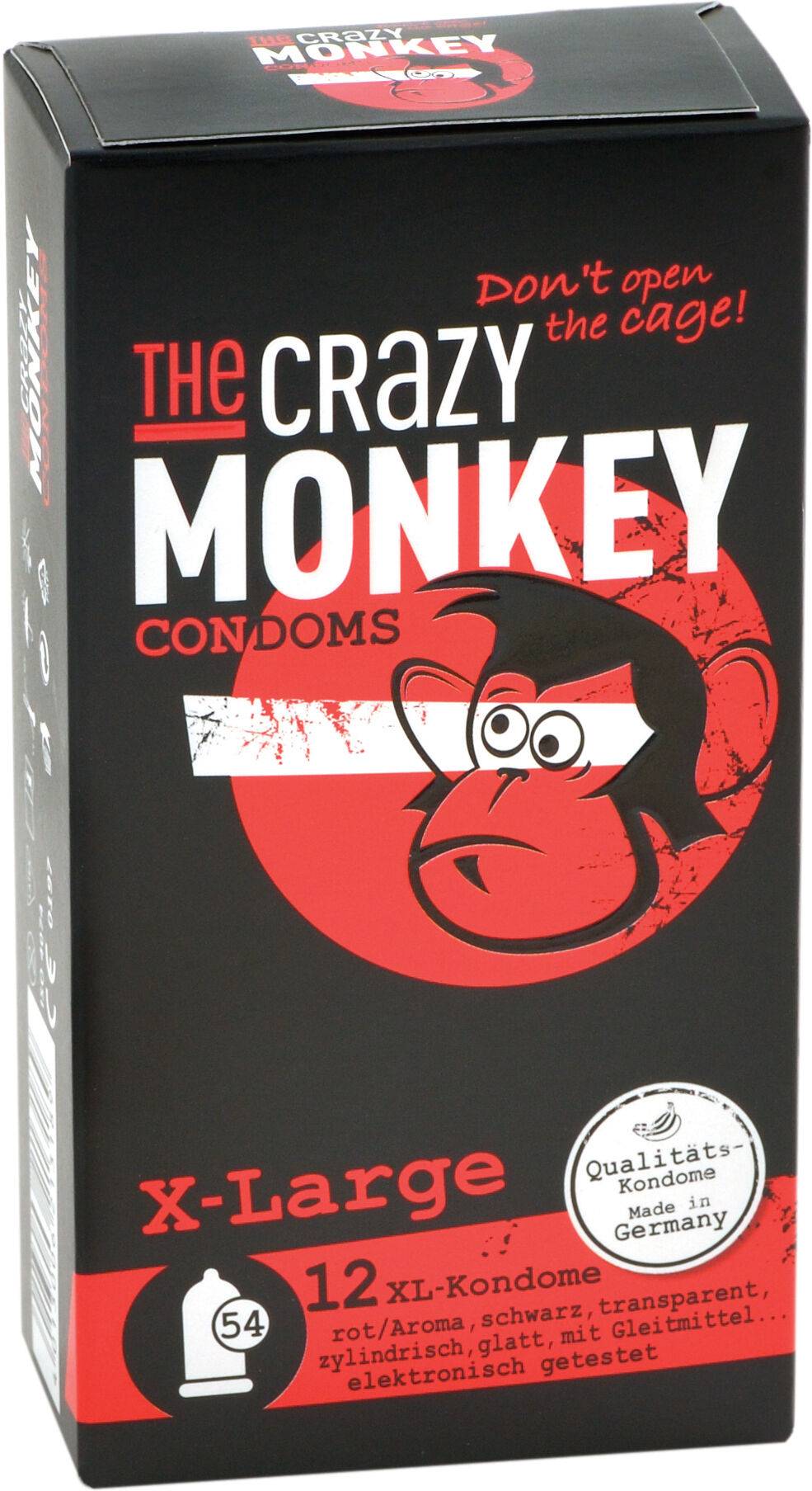 THE CRAZY MONKEY Condoms X-Large 12 St.