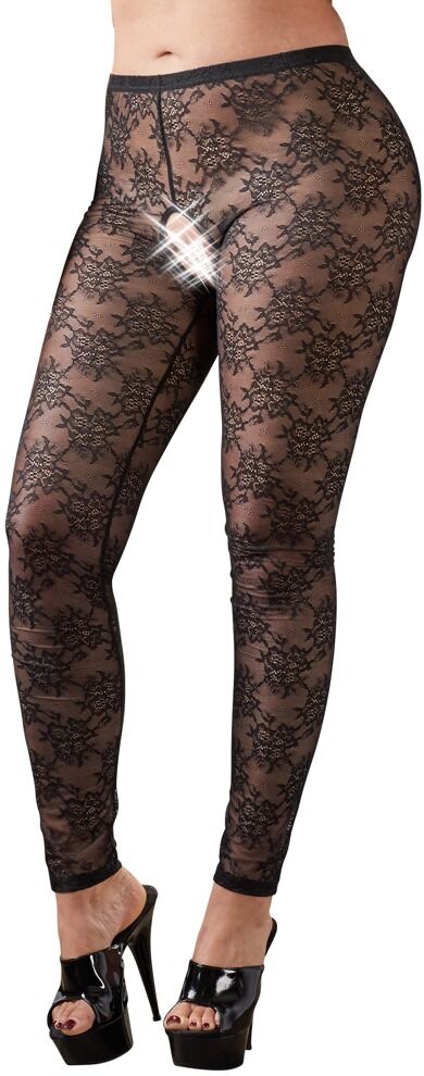 Cottelli Collection Spitzen-Leggings (XL)