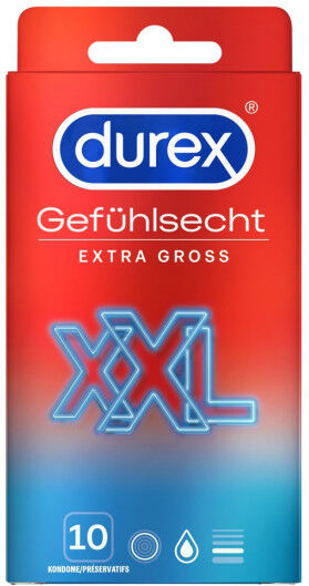 Durex Gefühlsecht Extra Groß (10 Stück)