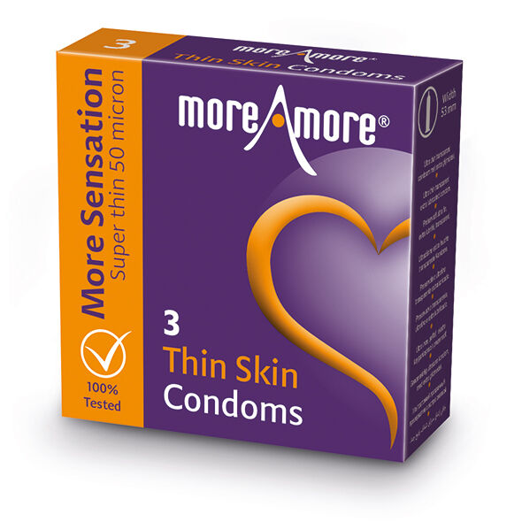 More Amore MoreAmore - Condom Thin Skin (3 pcs)