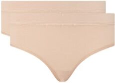 Organic Basics Bio-Baumwollslip im 2er-Pack Beige S, M, L