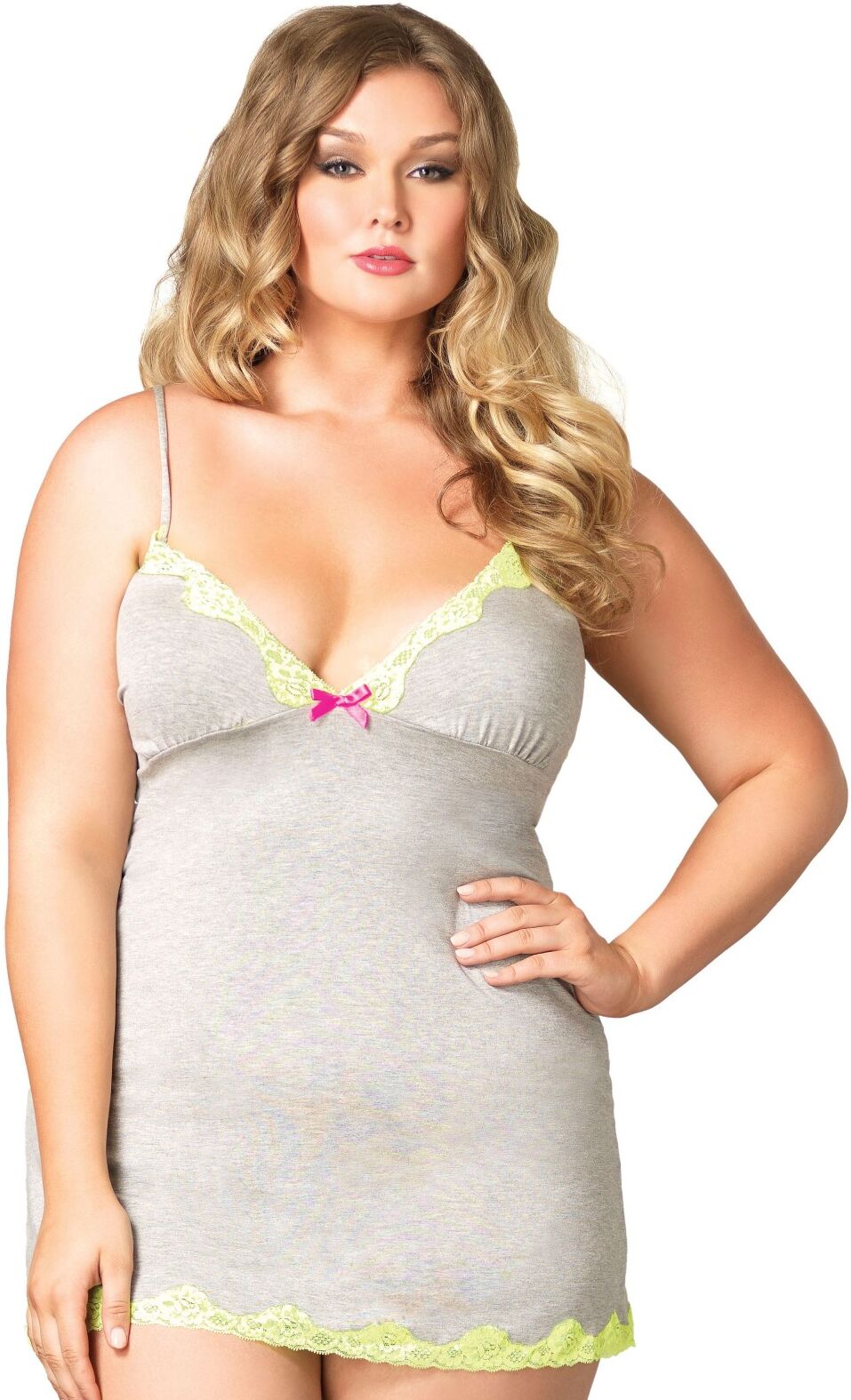 Leg Avenue Plussize Flirty Jersey Nightie