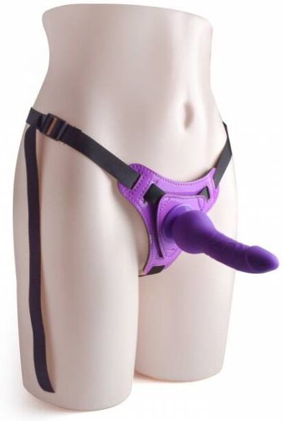 TOYZ4Lovers Strap On Real Safe Silikon 14cm Fioletowy   100% DYSKRECJI   BEZPIECZNE ZAKUPY