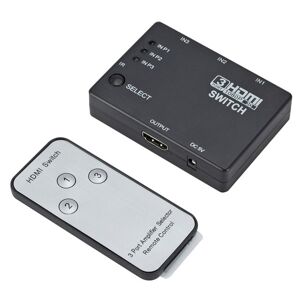 Shoppo Marte Full HD 1080P 3D HDMI 3x1 Switch with IR Remote Control