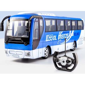 High Discount Stor trådløs fjernbetjening Bus med Light Simulation Genopladelig Electric Travel Blue