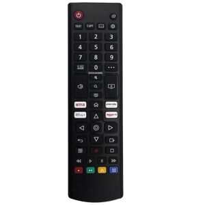 DAO Akb76040301 Udskift fjernbetjening til Lg Smart Led Lcd Tv 32lm577bpua 50up7000pua 60up7670pub 32lm577bzua [DB] black