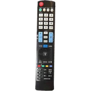 LEIGELE Akb72914293 Fjernbetjening Udskiftning Til Lg Tv 42pt352k-zb 60pv250- 42pt353- 42pt250k- 42pt353a- 42pt Black Black