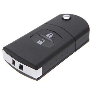 Sort udskiftning 2-knap nøglefri fjernbetjening fjernbetjening Key Fob Clicker til Mazda 3 5 6