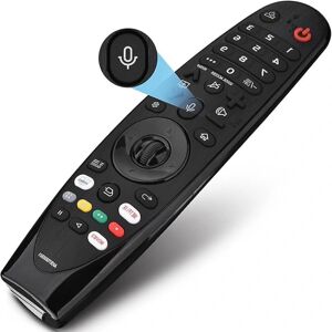 Erstatningsfjernbetjening til Lg Fjernbetjening til Smart Tv, lg Magic Remote An-mr20ga med stemmefunktion og markørfunktion, kompatibel med alle 2020-2018