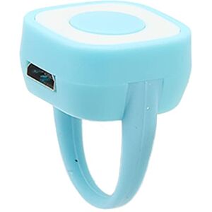 Bewinner Télécommande D'Obturateur, Tourneur de Page à Télécommande Bluetooth, Télécommande à Anneau Rechargeable du Bout des Doigts Bouton Bluetooth pour Obturateur D'appareil Photo (Bleu) - Publicité