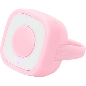 Bewinner Télécommande D'Obturateur, Tourneur de Page à Télécommande Bluetooth, Télécommande à Anneau Rechargeable du Bout des Doigts Bouton Bluetooth pour Obturateur D'appareil Photo (Rose) - Publicité