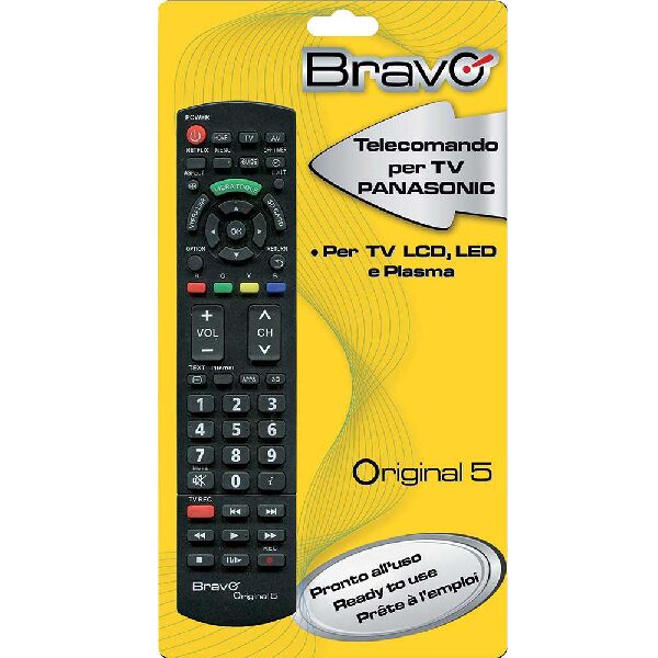 bravo original5 telecomando dedicato per tv panasonic